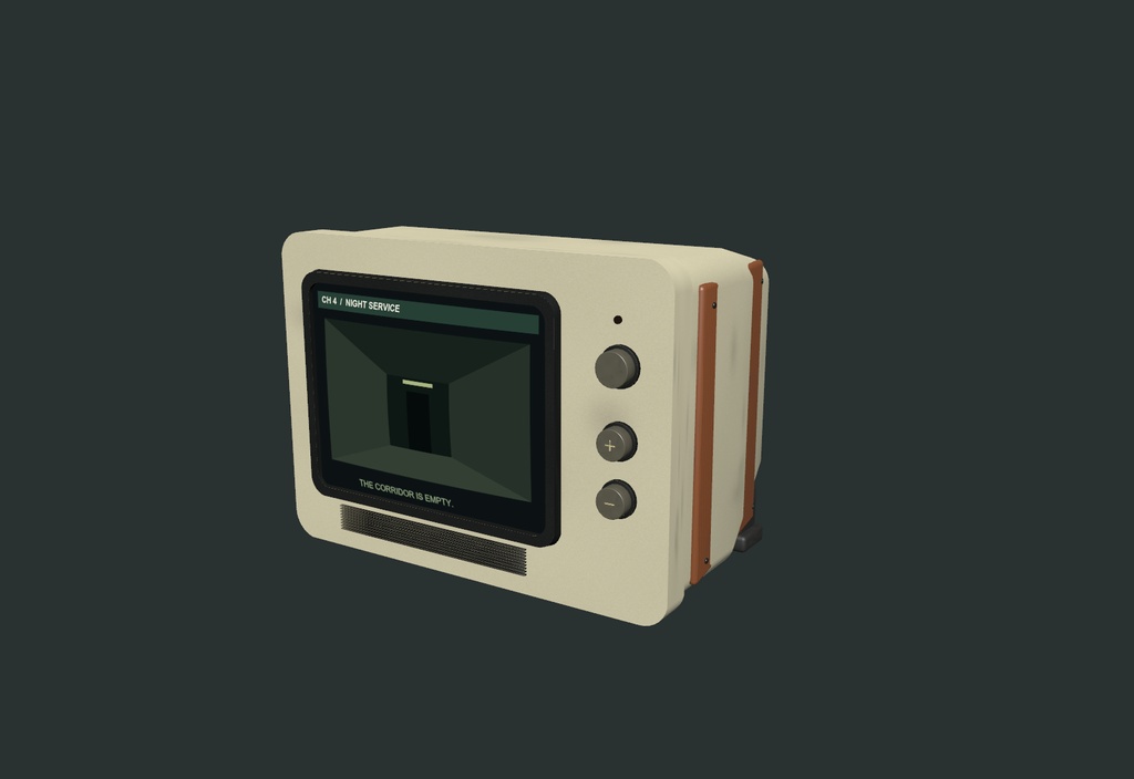 【VRChatワールド向け】Interactive Retro Horror TV