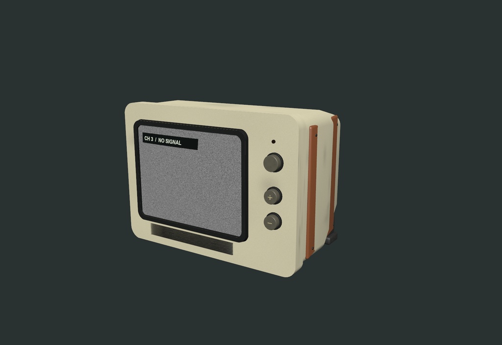 【VRChatワールド向け】Interactive Retro Horror TV