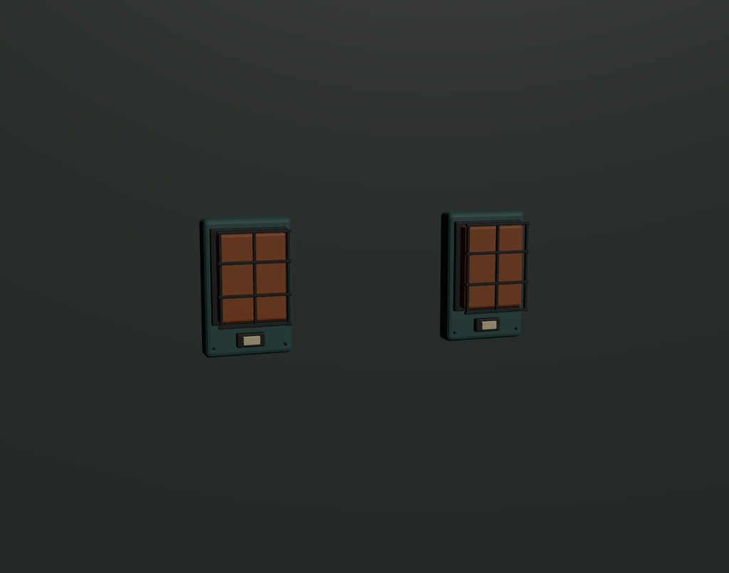 【VRChatワールド向け】Retro Emergency Wall Light|ローカルON/OFF壁灯