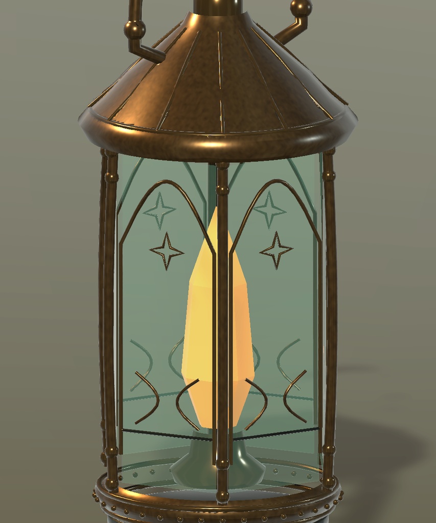 【VRChatアバター向け】Fantasy Hand Lantern|幻想アンティーク手持ちランタン