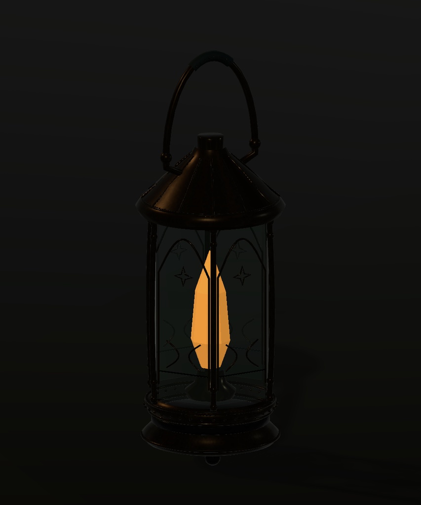 【VRChatアバター向け】Fantasy Hand Lantern|幻想アンティーク手持ちランタン