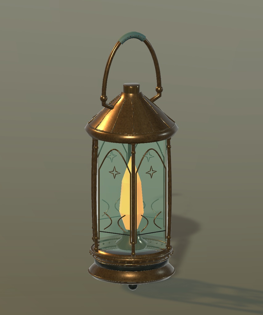 【VRChatアバター向け】Fantasy Hand Lantern|幻想アンティーク手持ちランタン