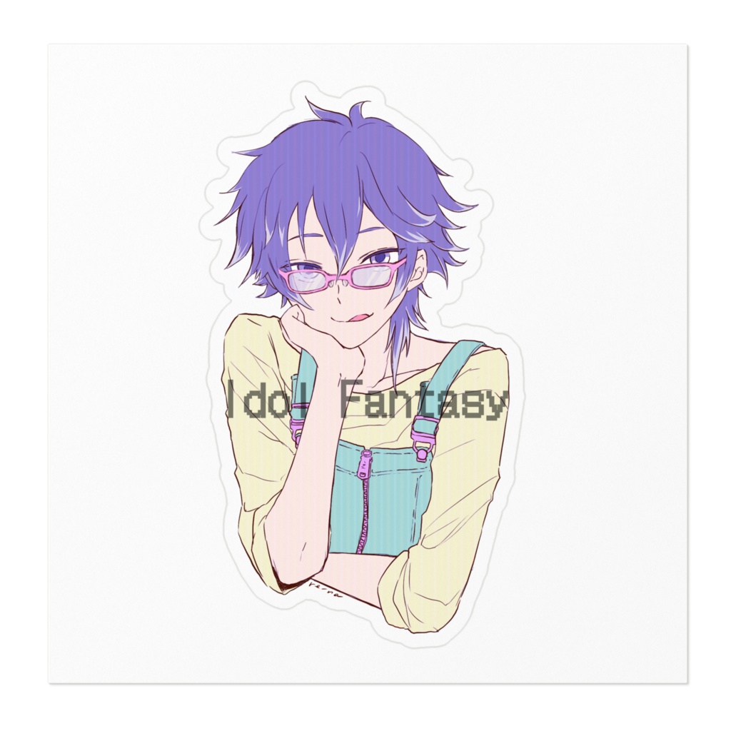 アイファンステッカー/呀狼👓️(100×100)