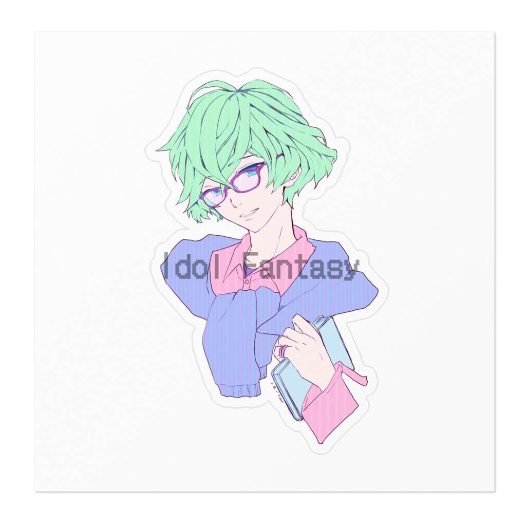 アイファンステッカー/颯斗👓️(100×100)