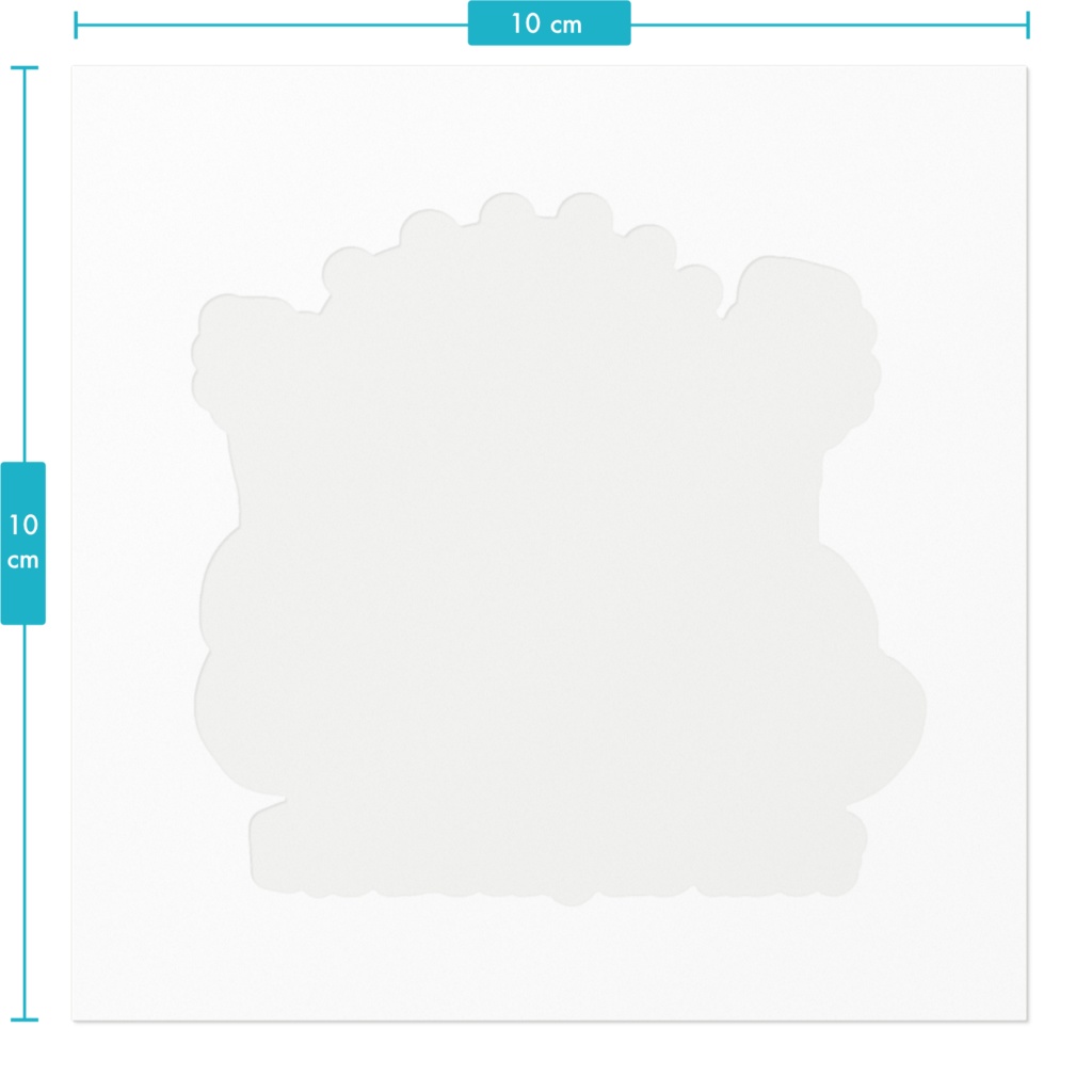 なつばやしくんステッカー01 ギター2本 (10cm×10cm)