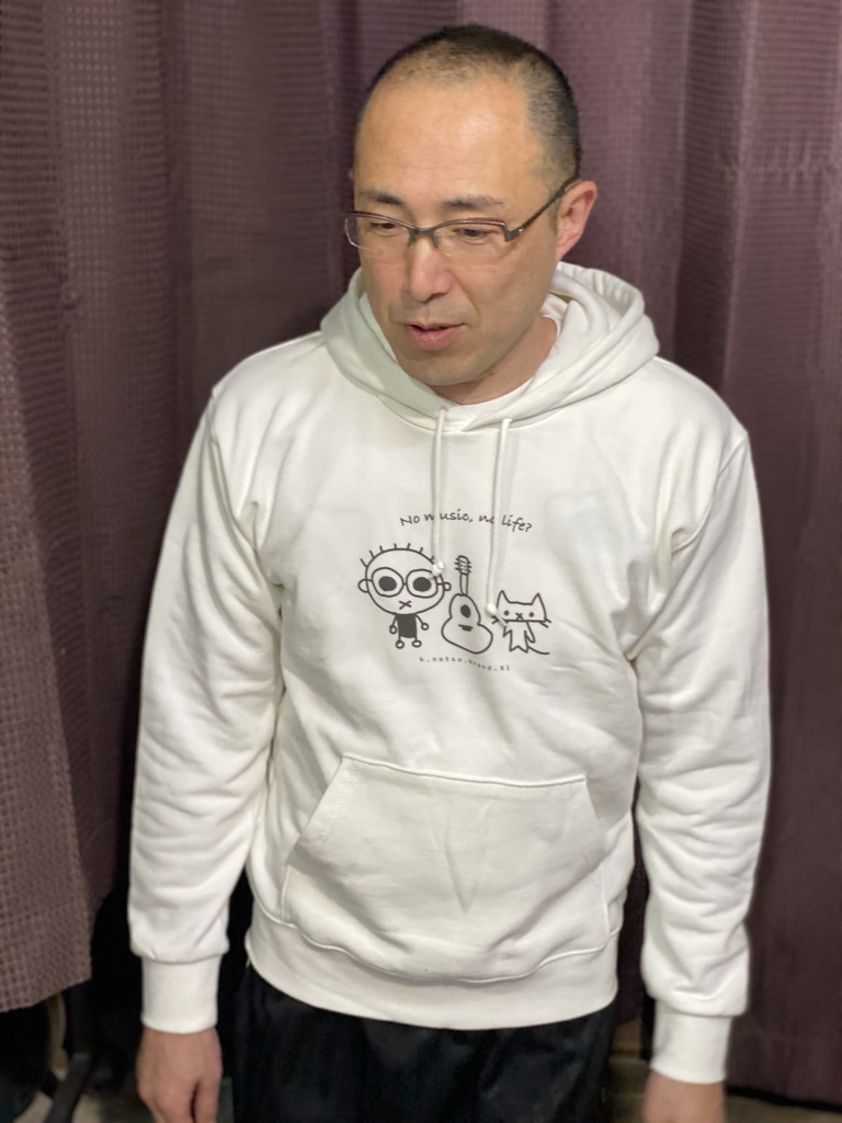 なつばやしくんパーカー01 ホワイト