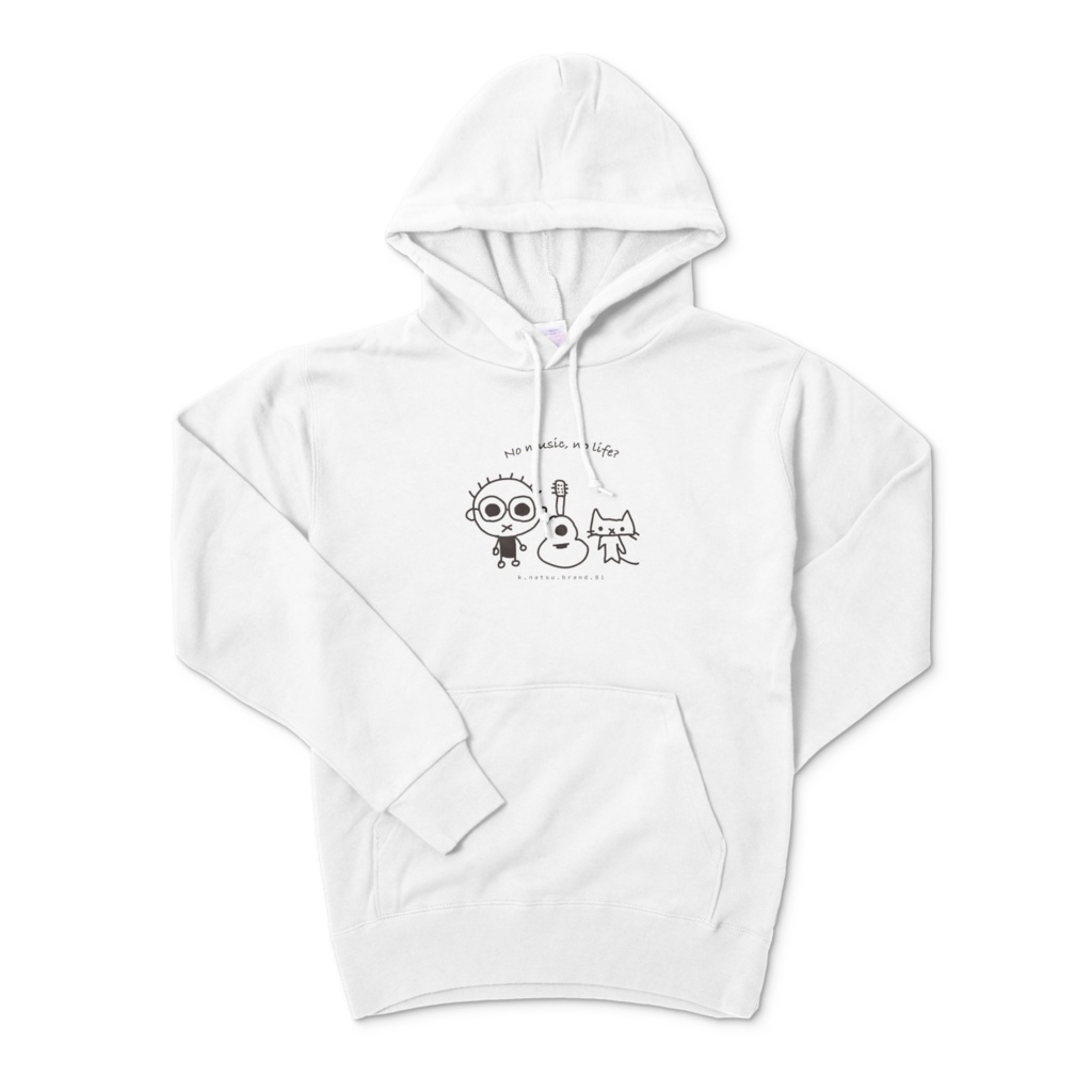 なつばやしくんパーカー01 ホワイト