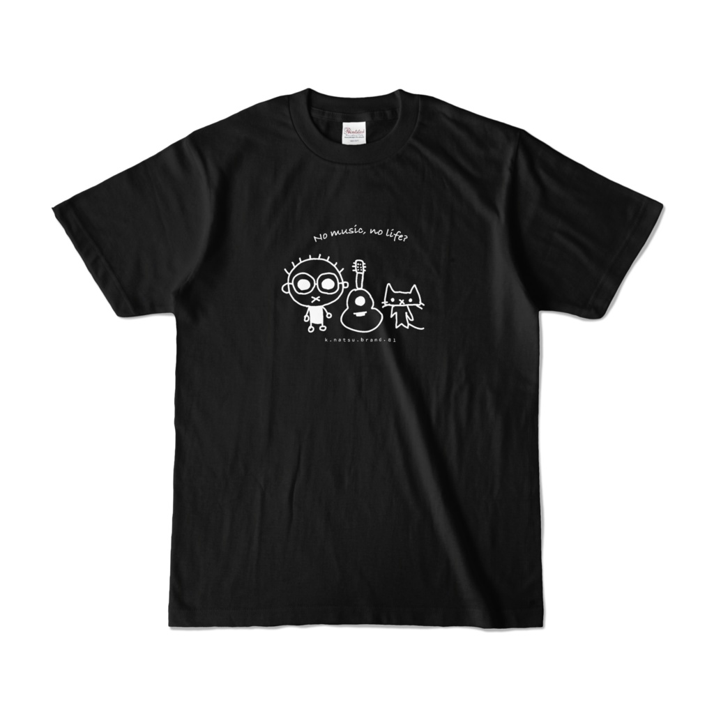 なつばやしくんTシャツ01男性用(黒)