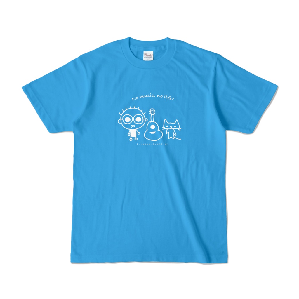 なつばやしくんTシャツ01男性用(ターコイズ)