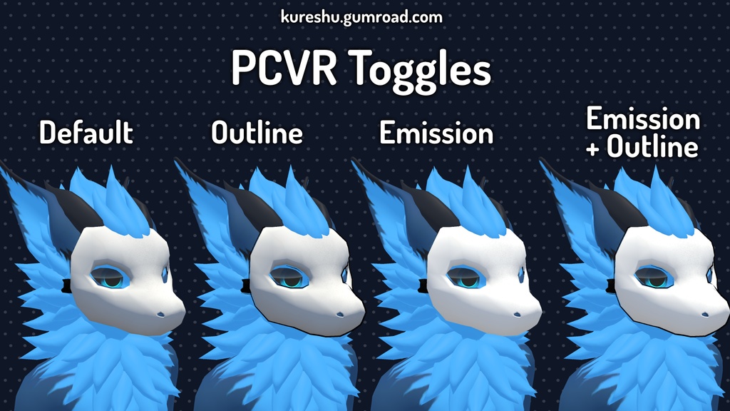 Nardoragon Face Mask (VRChat PC and Quest Compatible)