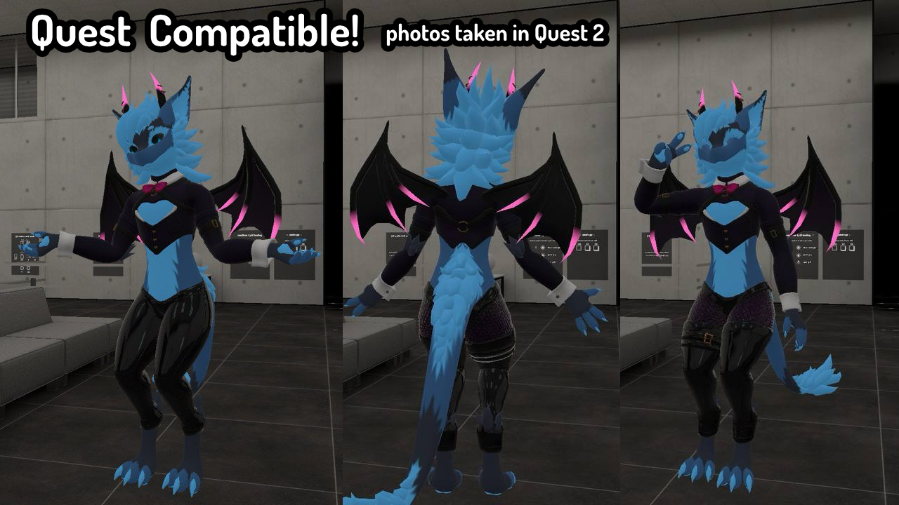 Nardoragon Incubus Outfit (VRChat PC and Quest Compatible) - Kureshu ...