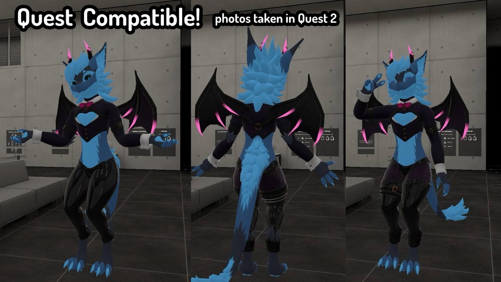 Nardoragon Incubus Outfit (VRChat PC and Quest Compatible)