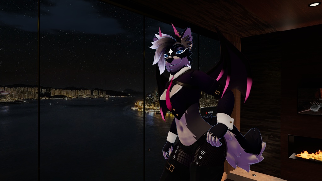 Succubus & Incubus Outfit for LegacyTwoTails Astrawolf (VRChat PC and Quest Compatible)