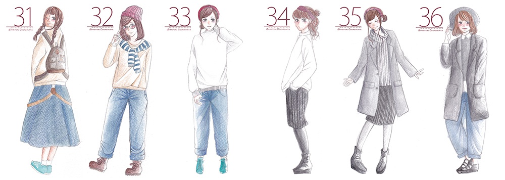 Shiritori Coordinate ファッションスケッチ Luv0708 Booth