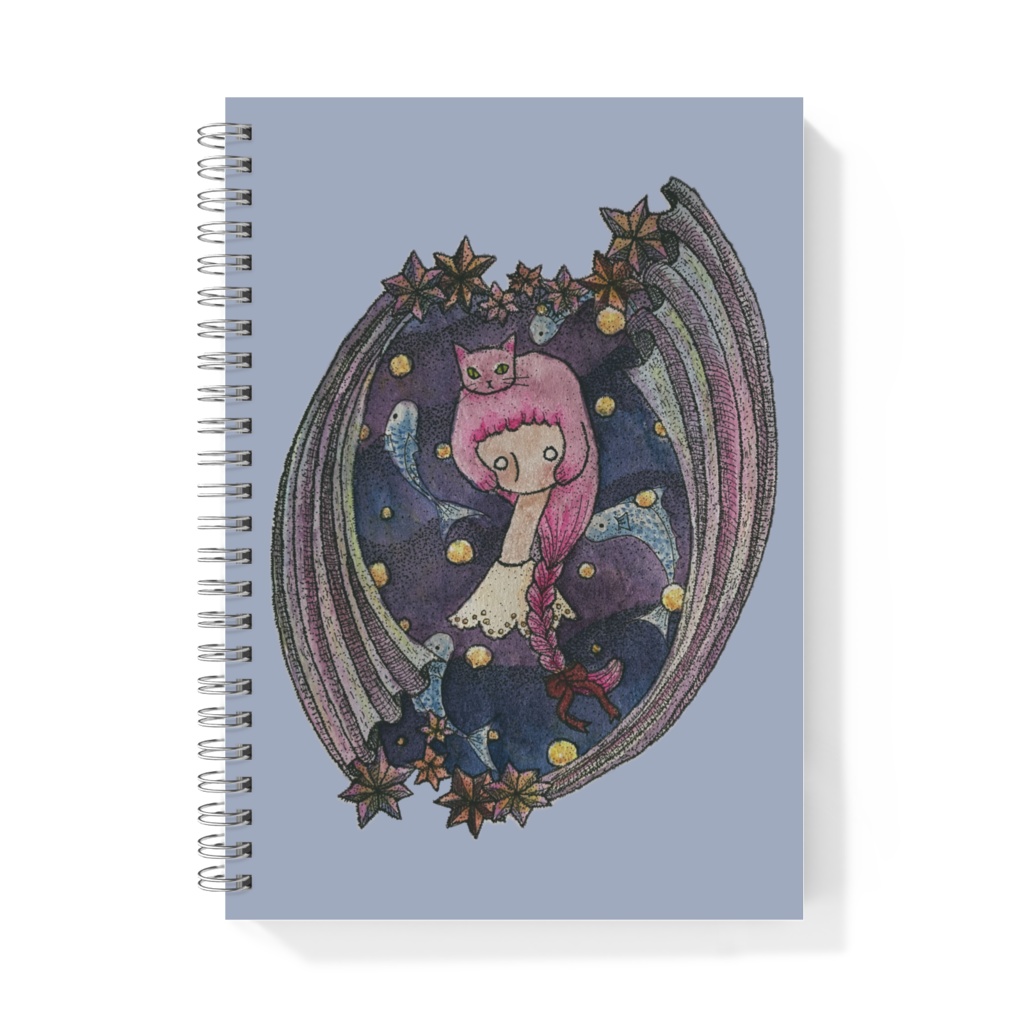 ネコヘア少女とさかな