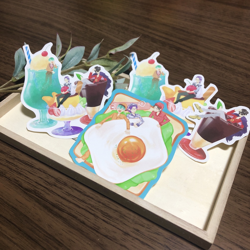 未使用☆匿名発送☆ヒプマイ どついたれ本舗シール5種類＋躑躅森
