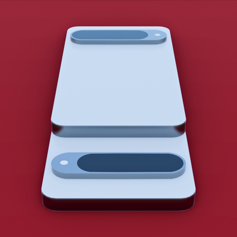 スマートフォンの3Dモデル