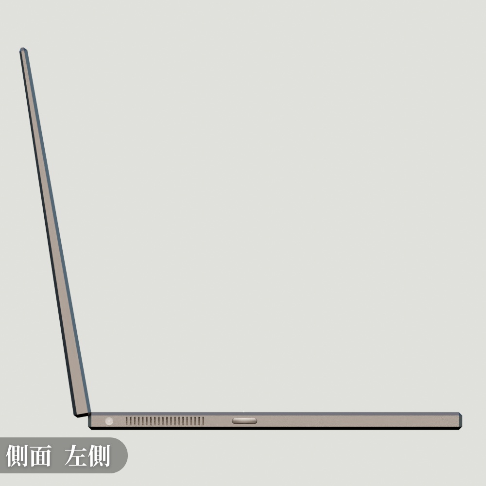 ノートパソコンの3Dモデル