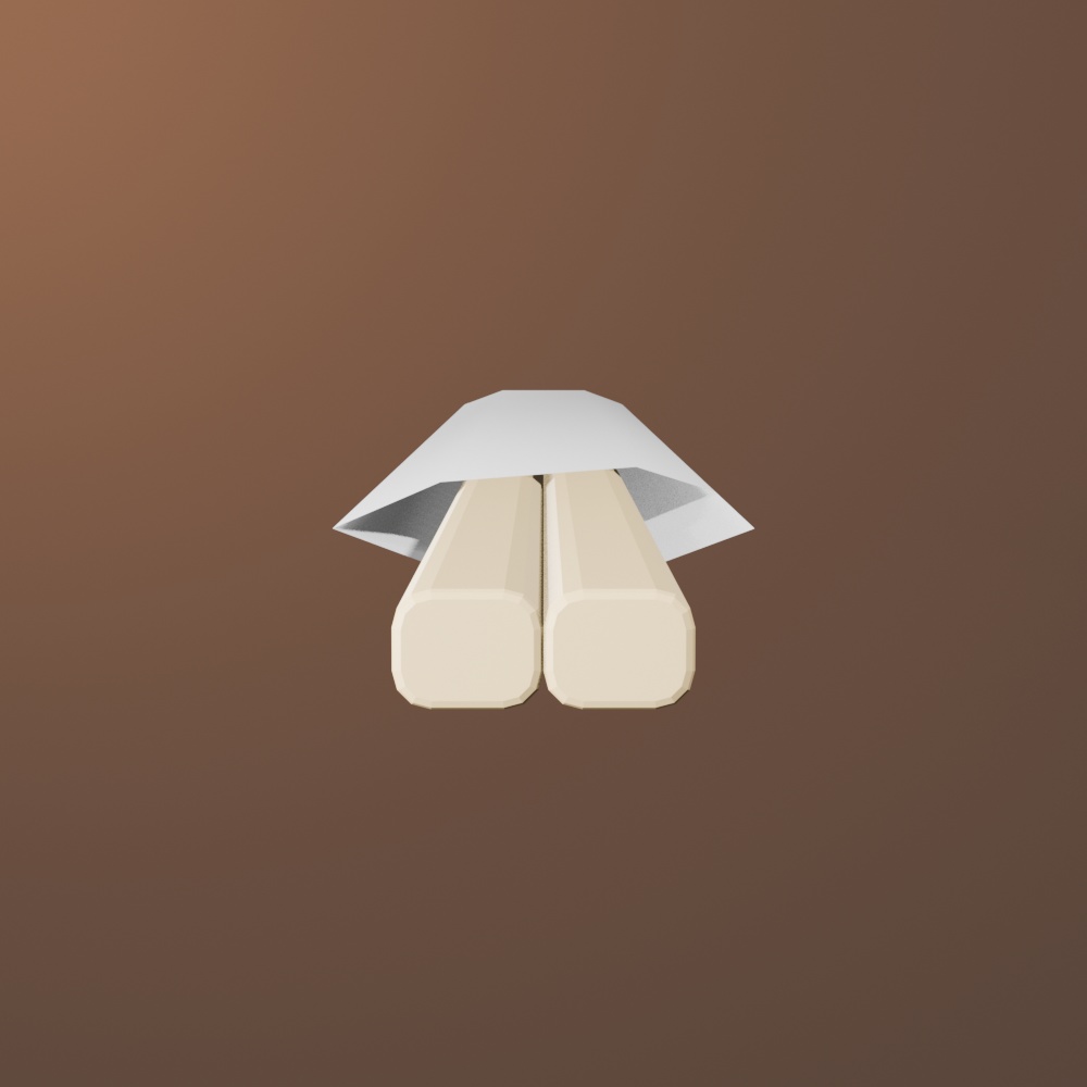 割り箸の3Dモデル