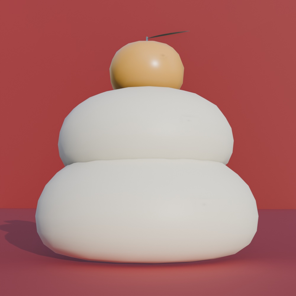 鏡餅の3Dモデル