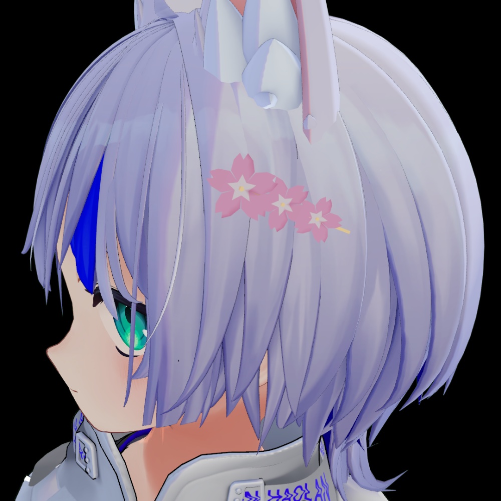 桜の髪飾りの3Dモデル