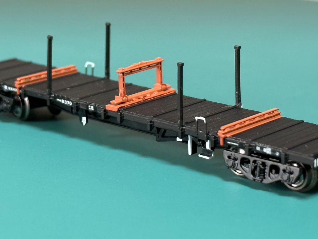 【Nゲージ】定尺チキ車用 手すり 4両分 無塗装品