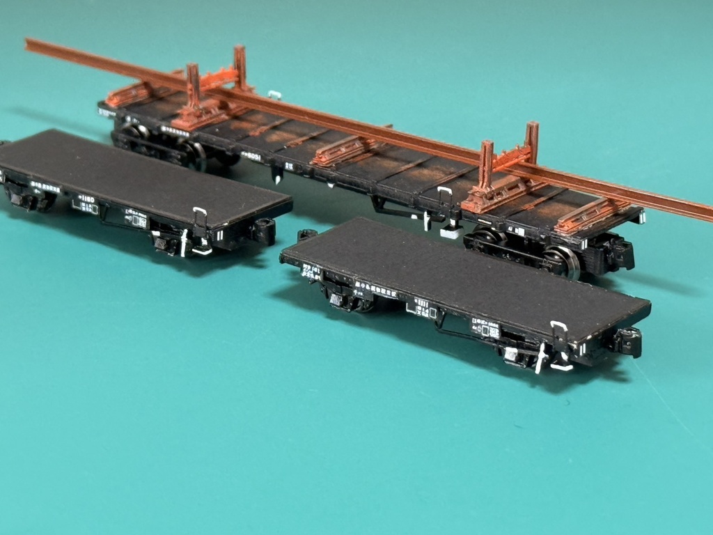 【Nゲージ】定尺チキ車用 手すり 4両分 無塗装品