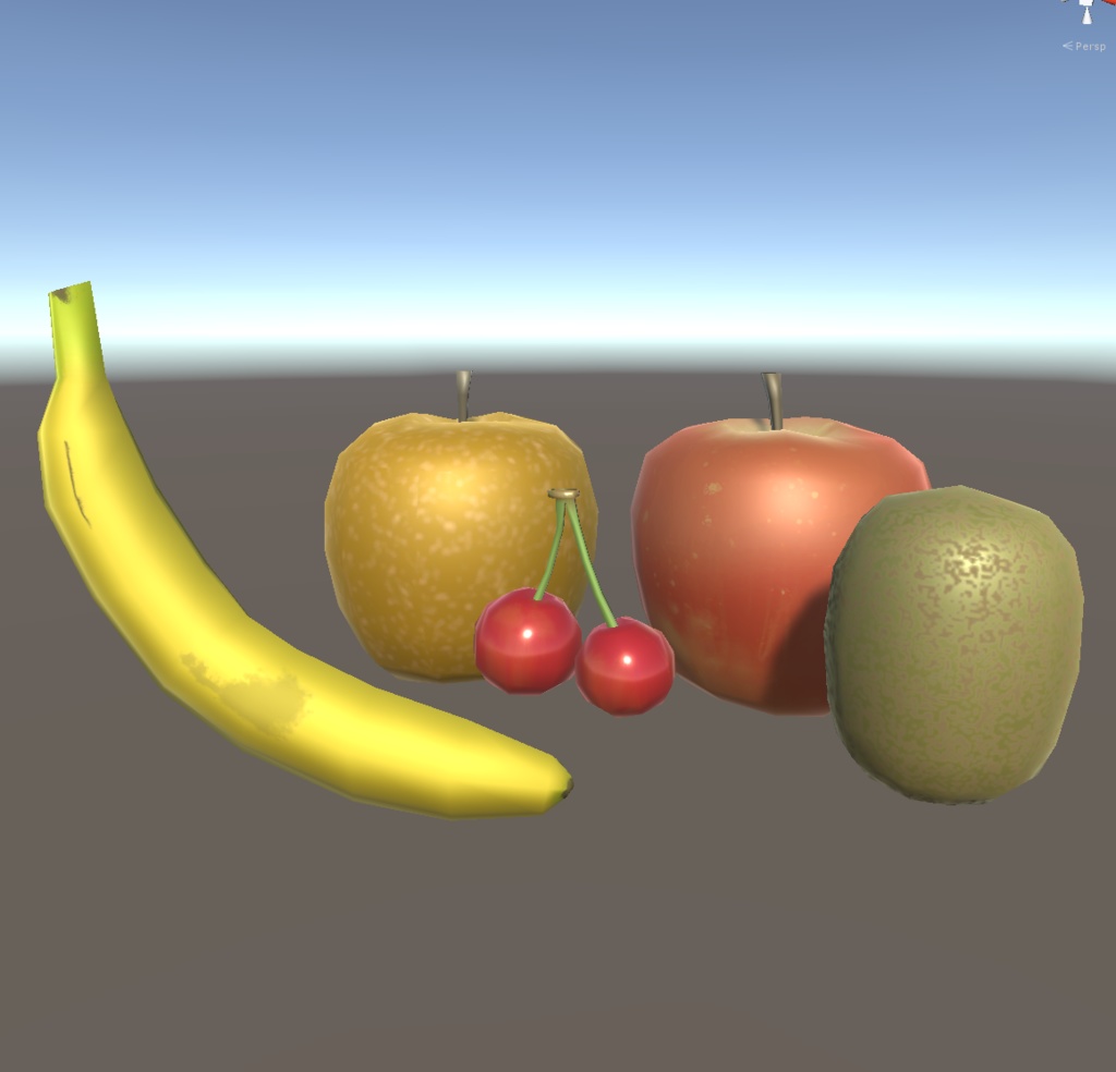 果物の3Dモデル11種(カットバージョンあり)