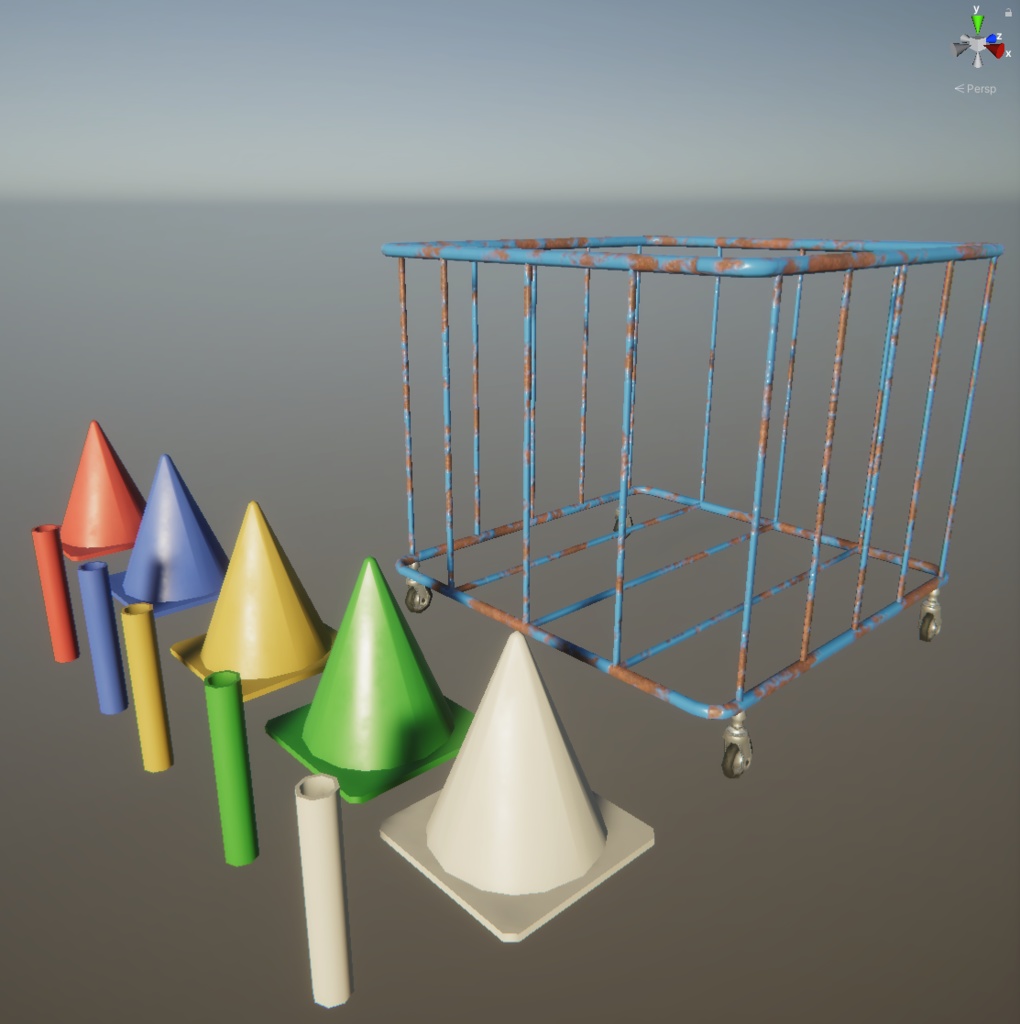 体育館グッズ3Dモデル【unity向け】