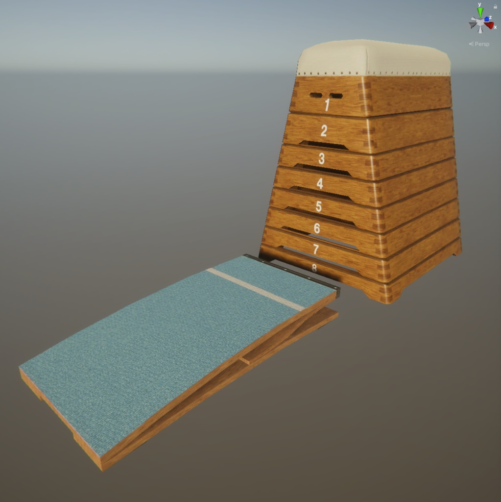 体育館グッズ3Dモデル【unity向け】