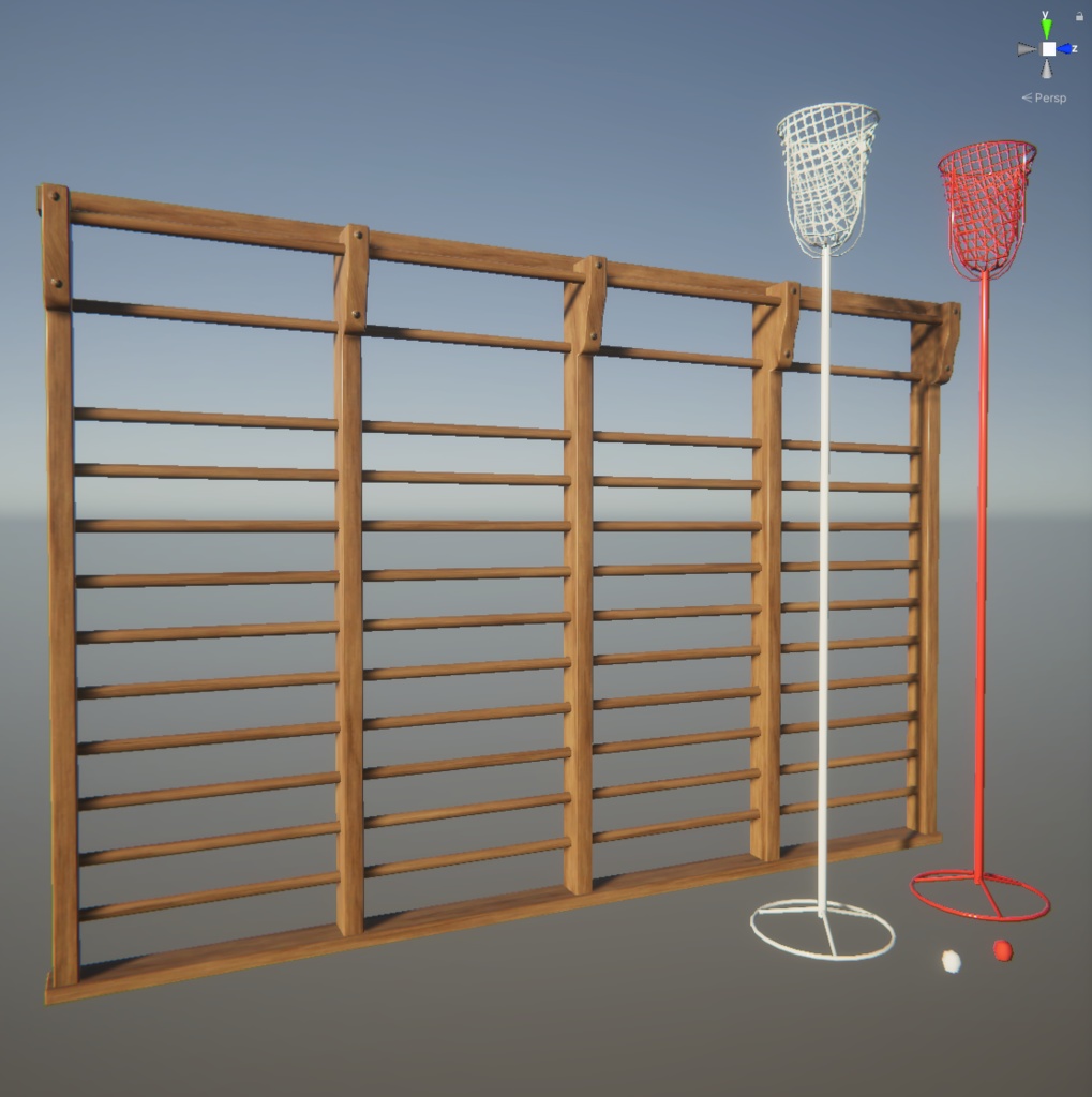 体育館グッズ3Dモデル【unity向け】