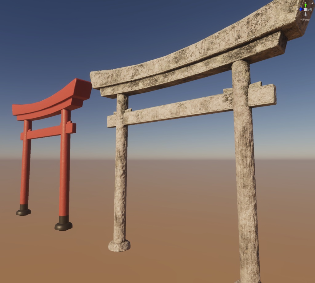 鳥居とか灯篭の3Dモデル