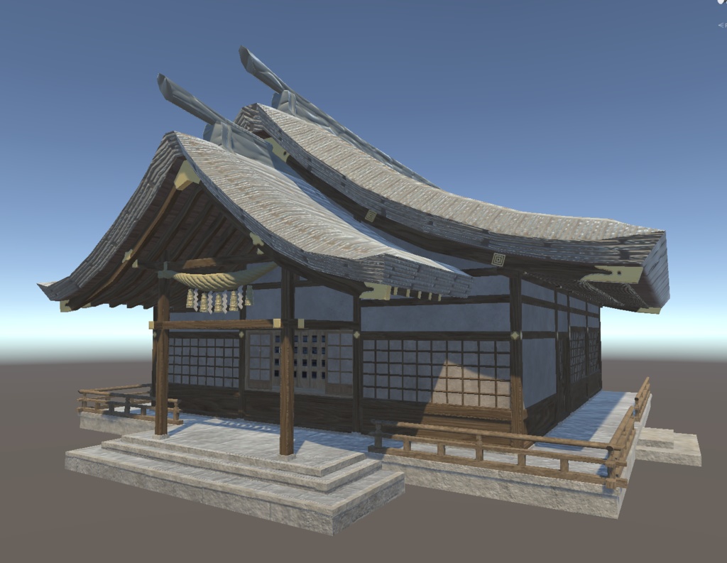 神社の3Dモデル