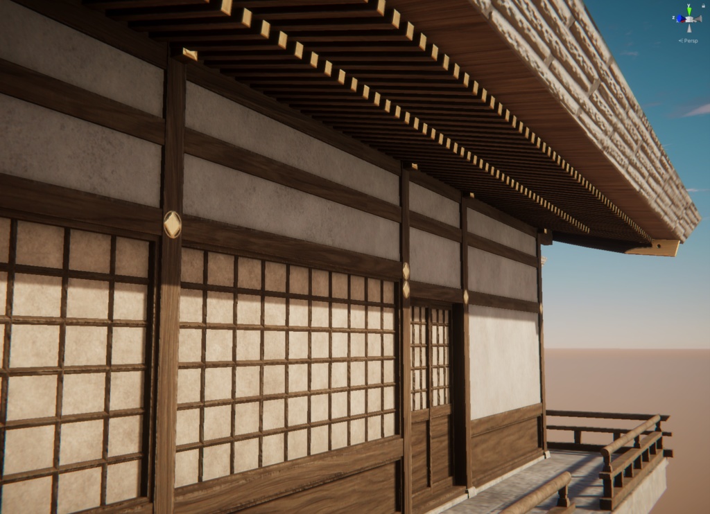 神社の3Dモデル