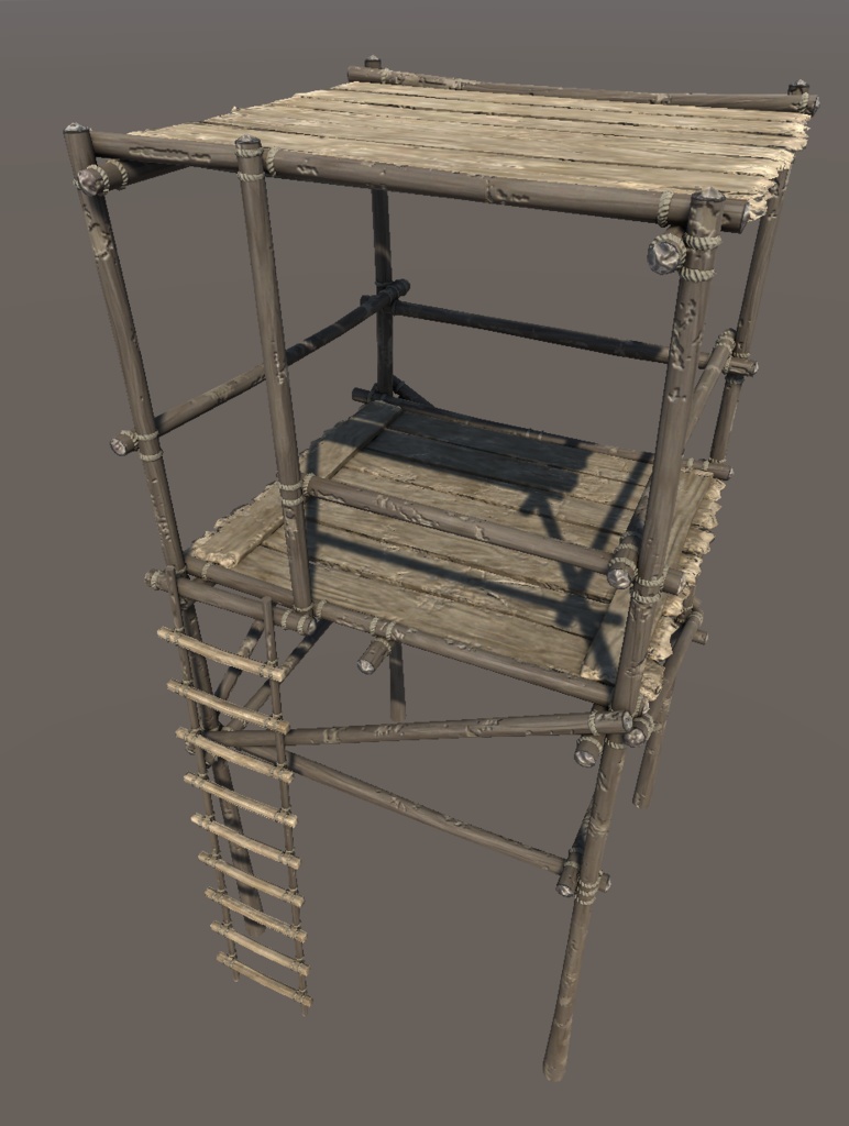 櫓(やぐら)の3Dモデル