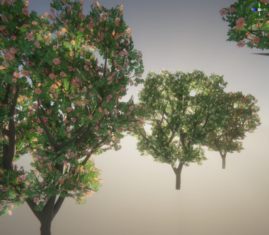 【unity】椿木の3Dモデル