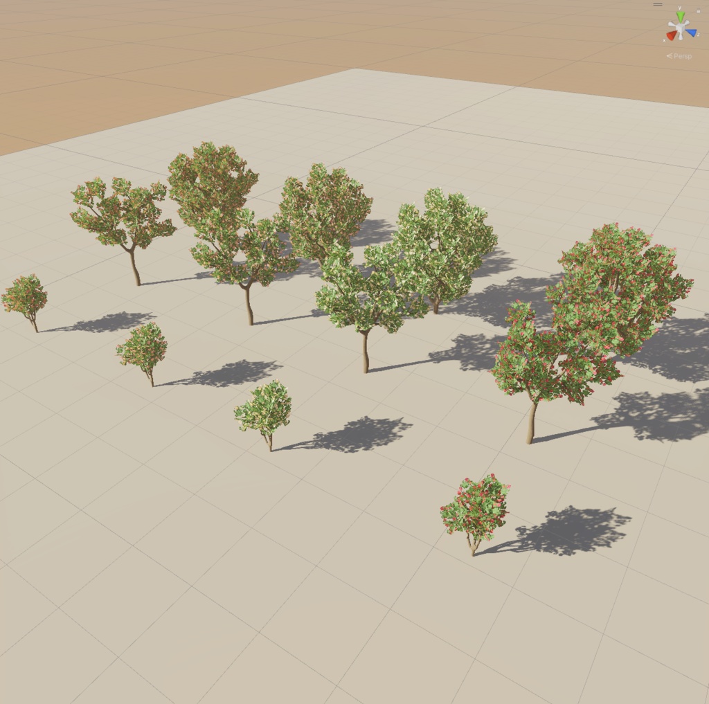 【unity】椿木の3Dモデル