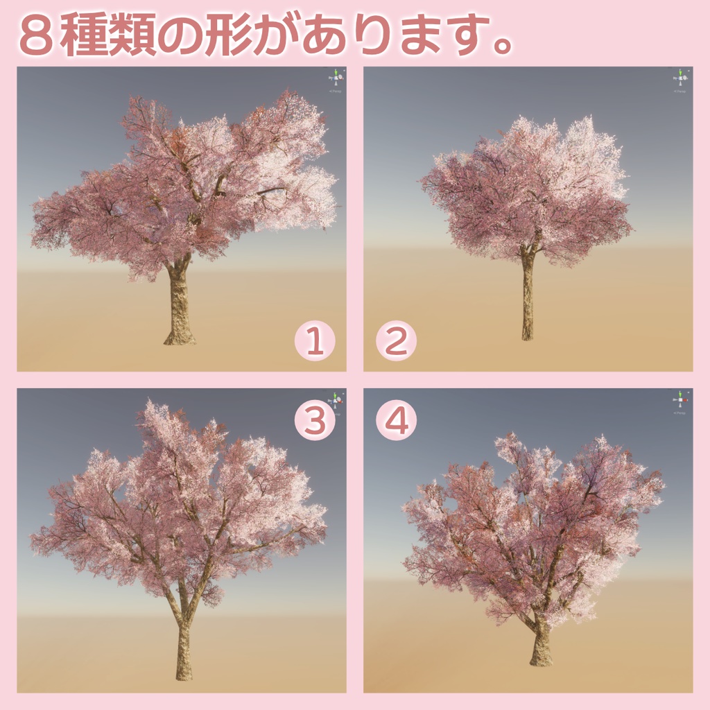 桜の3Dモデル②