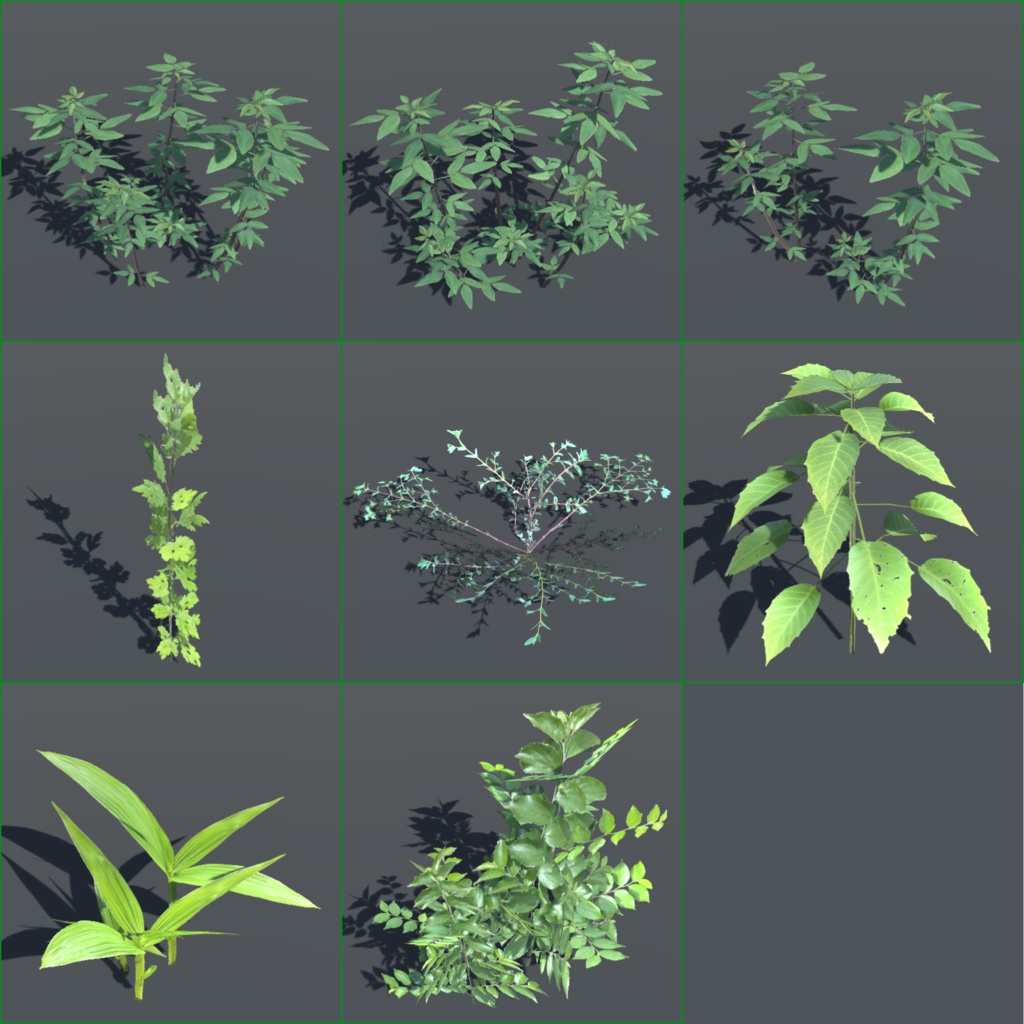 草々の3Dモデル vol.2(26種)