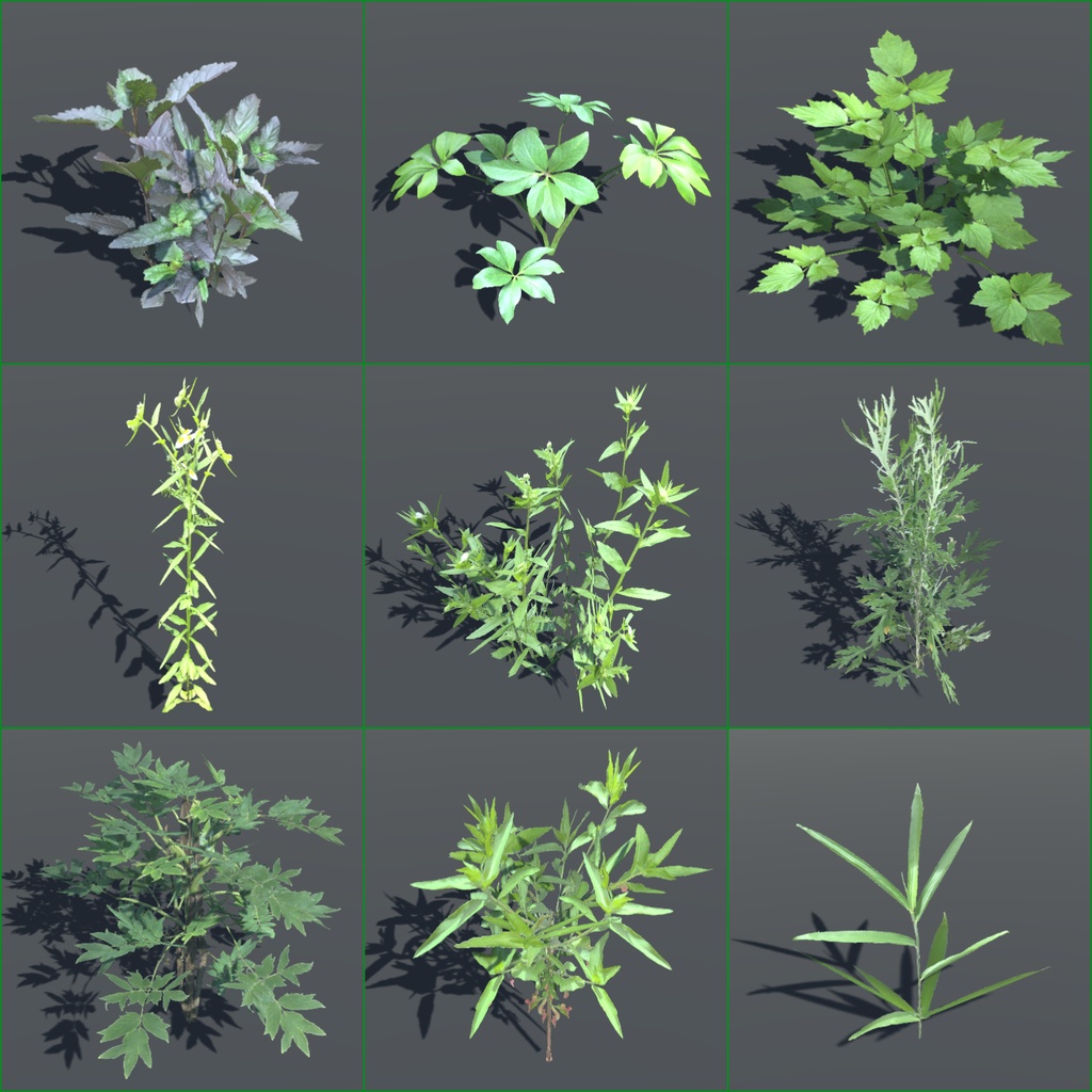 草々の3Dモデル vol.2(26種)