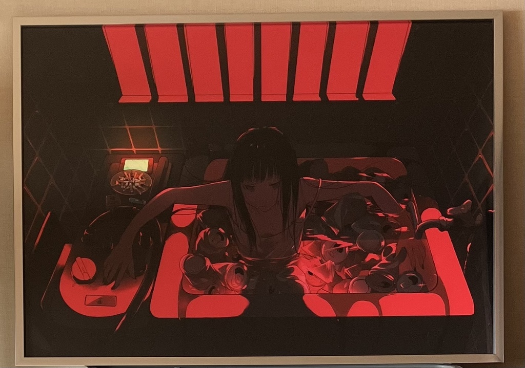 額装画『怠惰と焦燥』