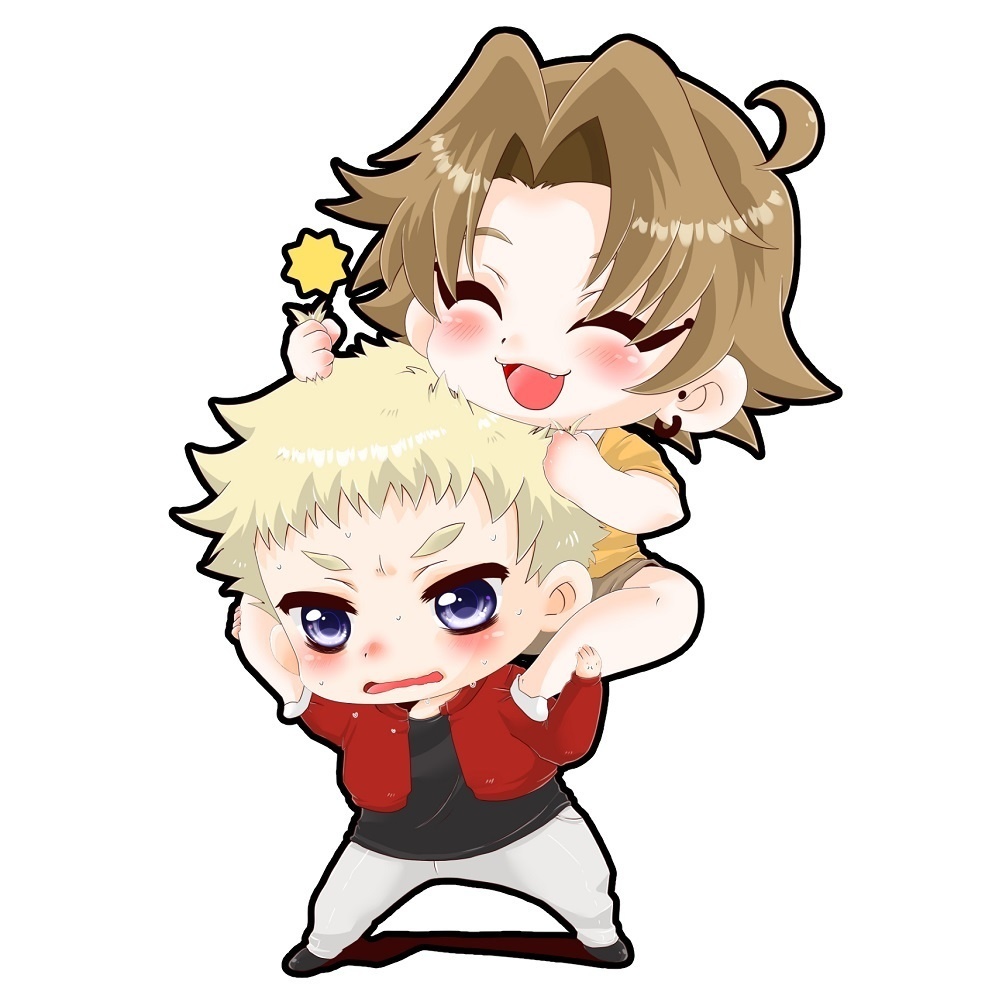 守若&佐古スタンド付きアクキー