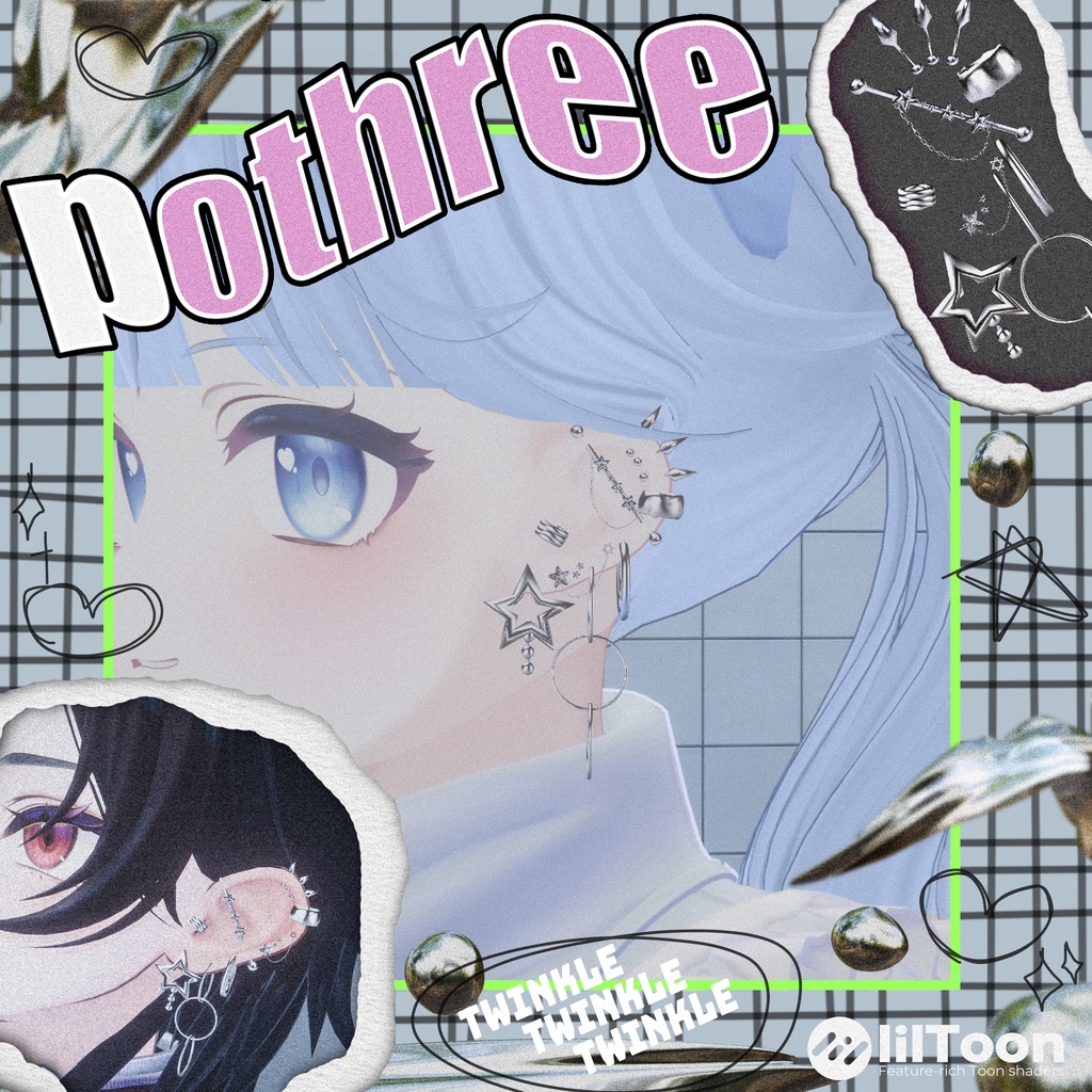 ☆★☆【ぷまちゃん/6アバター対応】astra【VRChat】☆★☆
