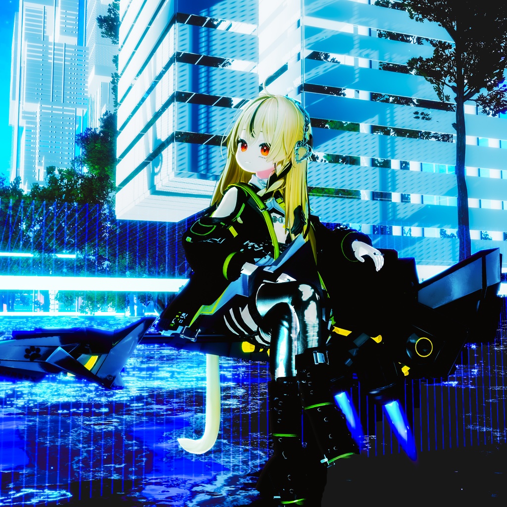 【全アバター/エルシオン対応】ゴシックカチューシャ【VRChat】