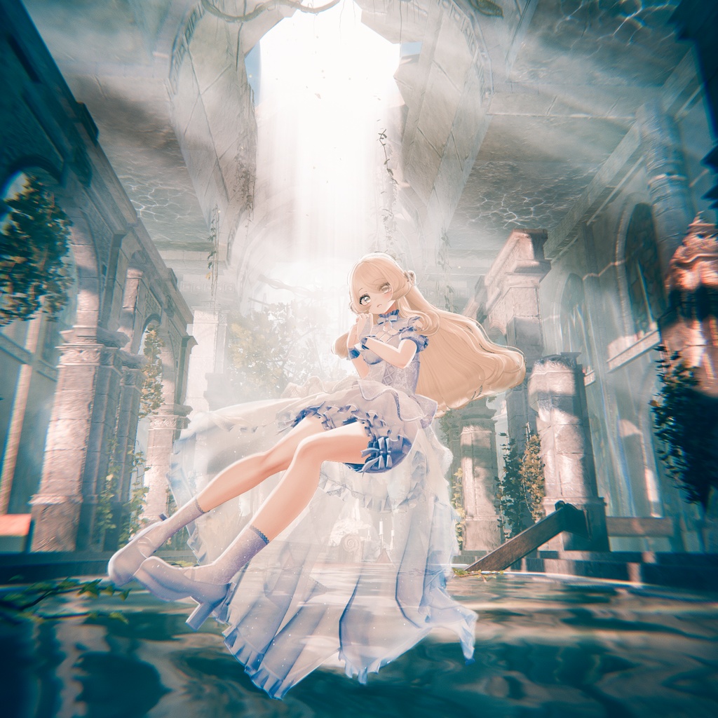 【全アバター/エルシオン対応】ゴシックカチューシャ【VRChat】