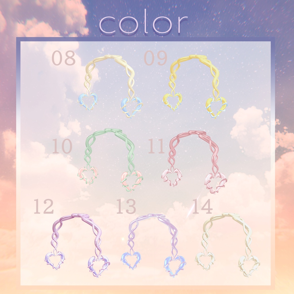 【全アバター/エルシオン対応】ゴシックカチューシャ【VRChat】