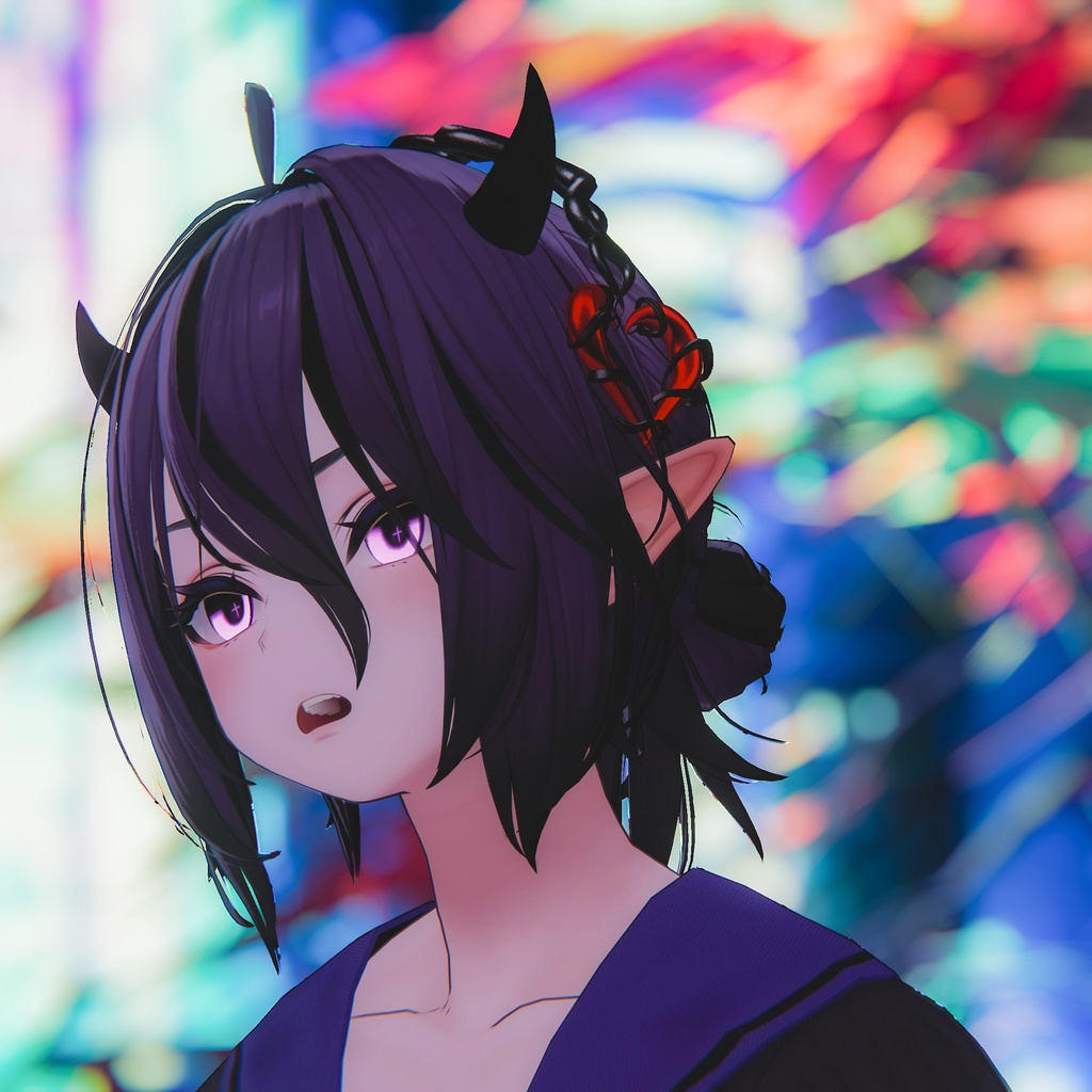 【全アバター/エルシオン対応】ゴシックカチューシャ【VRChat】