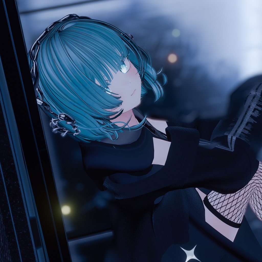 【全アバター/エルシオン対応】ゴシックカチューシャ【VRChat】