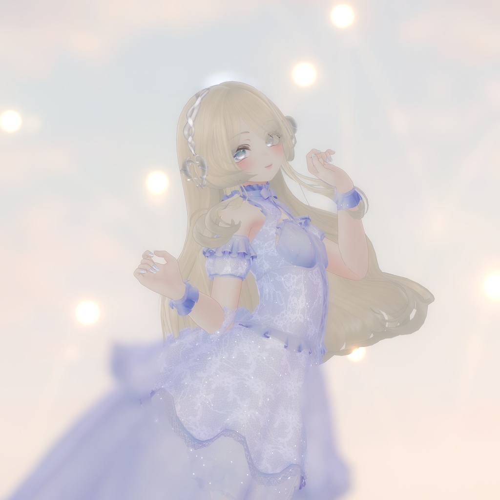 【全アバター/エルシオン対応】ゴシックカチューシャ【VRChat】