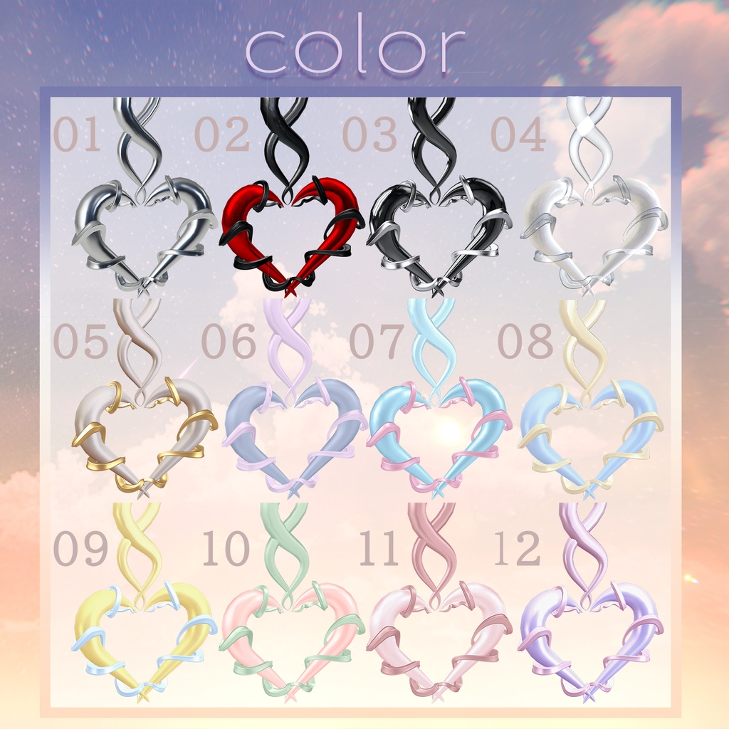 【全アバター/エルシオン対応】ゴシックカチューシャ【VRChat】